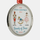 くるみ割り三連初めてのクリスマス メタルオーナメント (右)