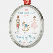 くるみ割り三連初めてのクリスマス メタルオーナメント (左)