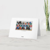 くるみ割り人形がクリスマスを祝う シーズンカード (裏面)