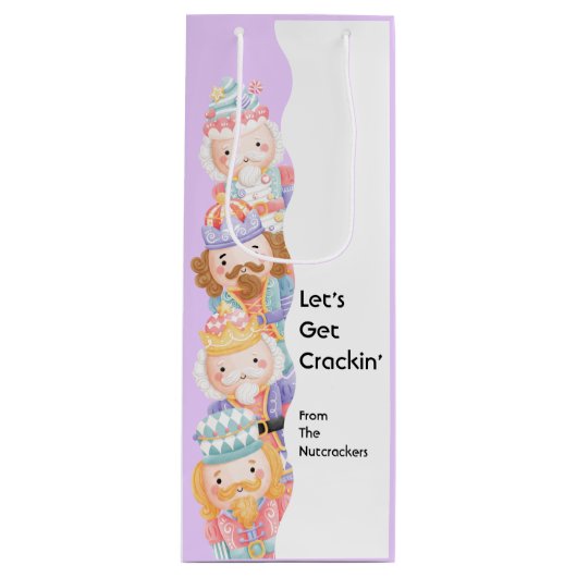 くるみ割り人形でクリスマスを祝おう ワインギフトバッグ (正面)