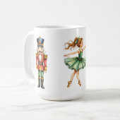 くるみ割り人形とバレリーナのクリスマスマグ コーヒーマグカップ (正面左)