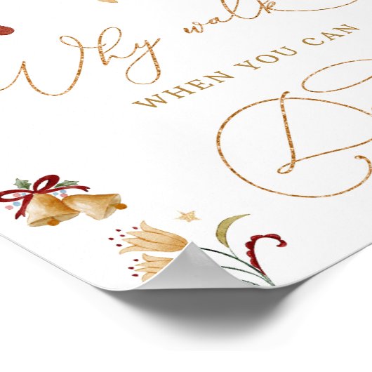 くるみ割り人形なぜ誕生日を踊ることができるときに歩く ポスター (角)