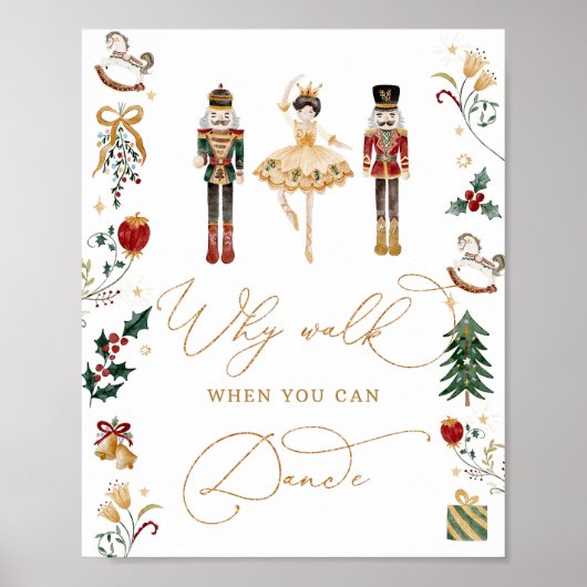 くるみ割り人形なぜ誕生日を踊ることができるときに歩く ポスター (正面)