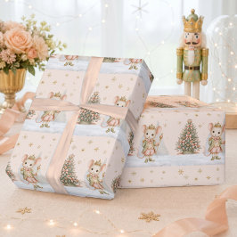 くるみ割り人形のねずみ王様 クリスマスツリーの誕生日 ラッピングペーパー