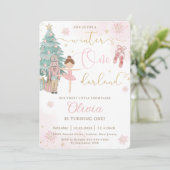 くるみ割り人形のウィンターオンデーランド1歳誕生日 招待状 (スタンド正面)