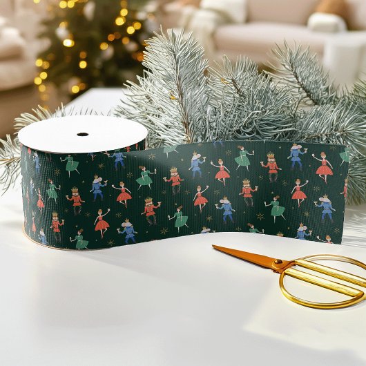 くるみ割り人形のカクテルパーティークリスマス サテンリボン