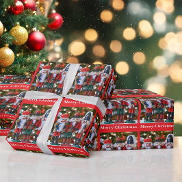 くるみ割り人形のクリスマスまたはホリデーグリーティングロール ラッピングペーパー