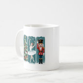 くるみ割り人形のクリスマスバレエホリデーシーン コーヒーマグカップ (正面左)