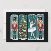 くるみ割り人形のクリスマスバレエホリデーシーン シーズンカード (正面)