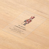 くるみ割り人形のクリスマスパーティー アクリル招待状 (レイダウン)