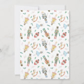 くるみ割り人形のクリスマスベイビーシャワー 招待状 (裏面)