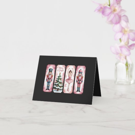 くるみ割り人形のクリスマスホリデーパーティーギフト フェスティブ カード (蘭)
