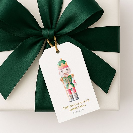 くるみ割り人形のクリスマス ギフトタグ