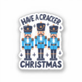 くるみ割り人形のクリスマス シール (正面)