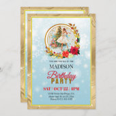 くるみ割り人形のクリスマス・バレリーナの誕生日 シーズンカード (正面/裏面)