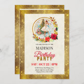 くるみ割り人形のクリスマス・バレリーナの誕生日 シーズンカード (正面/裏面)