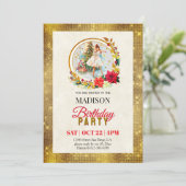 くるみ割り人形のクリスマス・バレリーナの誕生日 シーズンカード (スタンド正面)