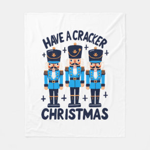 くるみ割り人形のクリスマス フリースブランケット