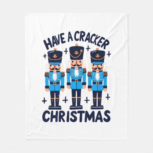くるみ割り人形のクリスマス フリースブランケット (正面)