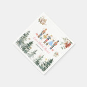 くるみ割り人形のクリスマス ブライダルシャワーティー ペーパー スタンダードカクテルナプキン (角)