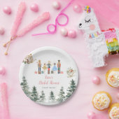 くるみ割り人形のクリスマス ブライダルシャワー ティーパーティー ペーパープレート (パーティー)