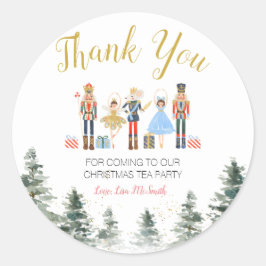 くるみ割り人形のクリスマス ブライダルシャワー 感謝祭 ラウンドシール