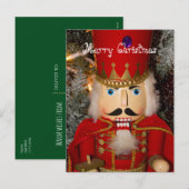くるみ割り人形のクリスマス ホリデー カード (正面/裏面)