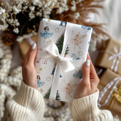 くるみ割り人形のクリスマス ラッピングペーパーシート
