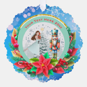 くるみ割り人形のクリスマス、家族のホリデー記念品ギフト オーナメントカード