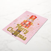 くるみ割り人形のクリスマス 箔シーズンカード (回転した状態)