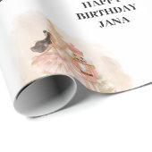 くるみ割り人形のバレリーナの誕生日 ラッピングペーパー (ロールコーナー)