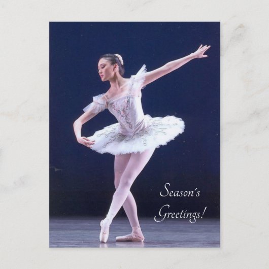 くるみ割り人形のバレリーナ シーズンポストカード (正面)