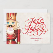 くるみ割り人形のホリデー・クリスマス・グリーティング 招待状 (正面)