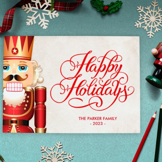くるみ割り人形のホリデー・クリスマス・グリーティング 招待状