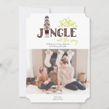 くるみ割り人形のホリデー フォト カード