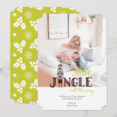 くるみ割り人形のホリデー フォト カード (正面/裏面)