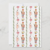 くるみ割り人形のモダンスケッチ  クリスマスパーティー 招待状 (裏面)