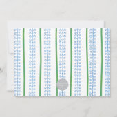 くるみ割り人形のモノグラムクリスマスカード 招待状 (裏面)