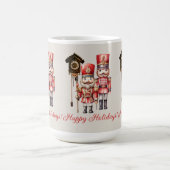 くるみ割り人形の兵隊さん ハッピー・ホリデイズ・クロック コーヒーマグカップ (中央)