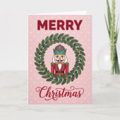 くるみ割り人形の兵隊のメリークリスマスカード カード (正面)