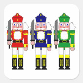 くるみ割り人形の兵隊クリスマス スクエアシール (正面)