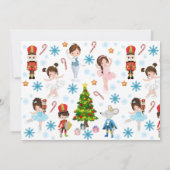 くるみ割り人形の写真バレエダンスパフォーマンス 招待状 (裏面)