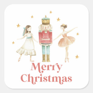 くるみ割り人形の冬のバレエ クリスマス スクエアシール
