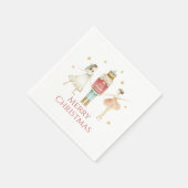 くるみ割り人形の冬のバレエ クリスマス スタンダードカクテルナプキン (角)