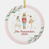 くるみ割り人形の冬のバレエ クリスマス セラミックオーナメント (正面)