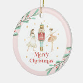 くるみ割り人形の冬のバレエ クリスマス セラミックオーナメント (左)