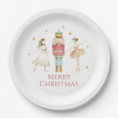 くるみ割り人形の冬のバレエ クリスマス ペーパープレート (正面)