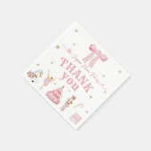 くるみ割り人形の冬のワンダーランド 初めての誕生日 スタンダードカクテルナプキン (角)