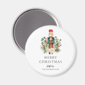 くるみ割り人形の台本ファミリーの葉っぱ クリスマスの休日 マグネット (正面/裏面)