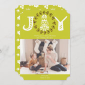 くるみ割り人形の喜びのホリデー写真カード シーズンカード (正面/裏面)